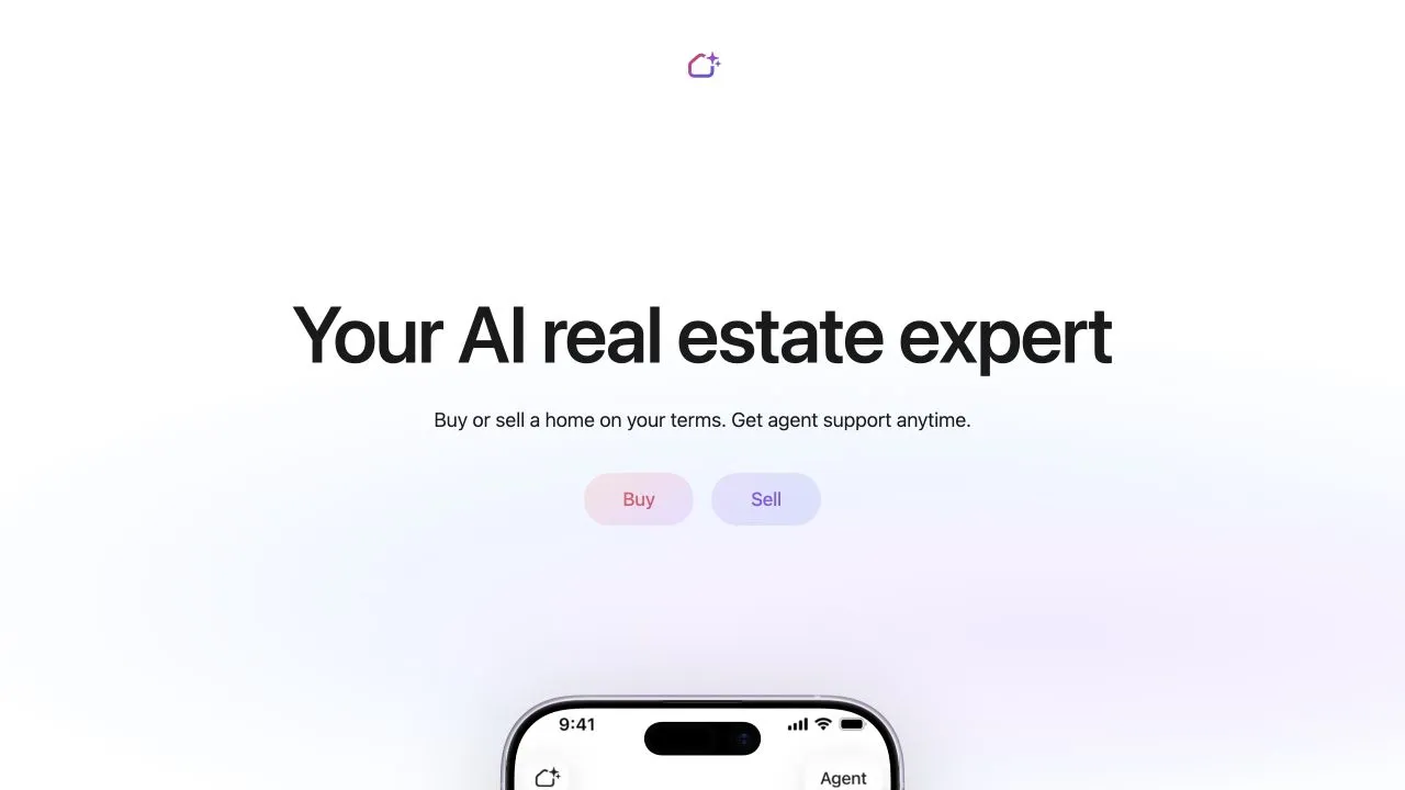 Reed's public homepage introducing its AI real estate expert